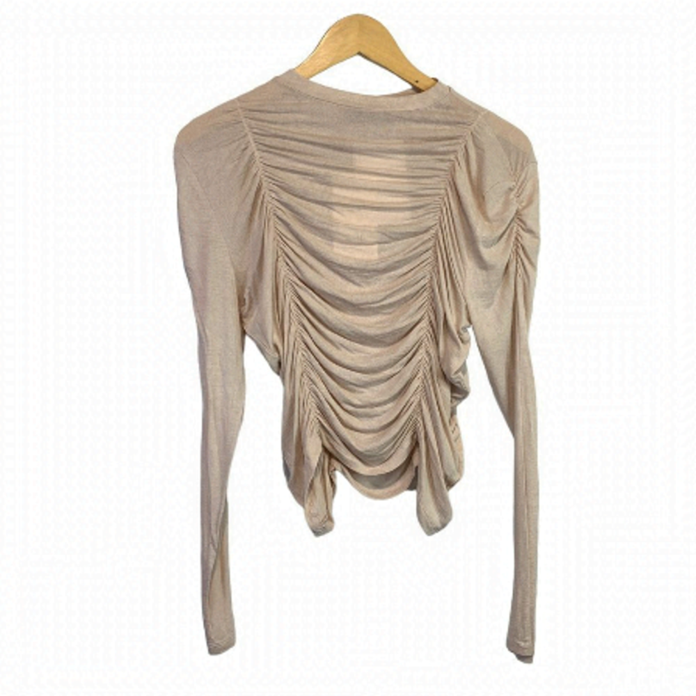 𝅺nwt SMF Woman Ruched Stretchy Top